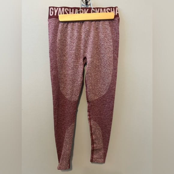 Gymshark Seamless Pants - Burgundy/Maroon - Picture 2 of 6